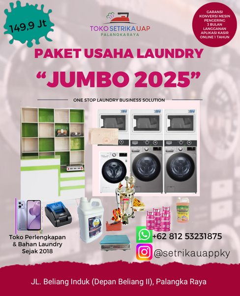 Paket Usaha Laundry “JUMBO 2025”