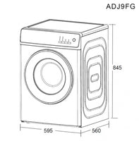 Dryer / Mesin Pengering Baju Azalea ADJ9FGGS 10,5 Kg Double Solenoid